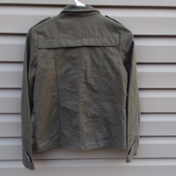 See You Monday Sz S Military Army Green Denim Jack - Picture 2 of 13
